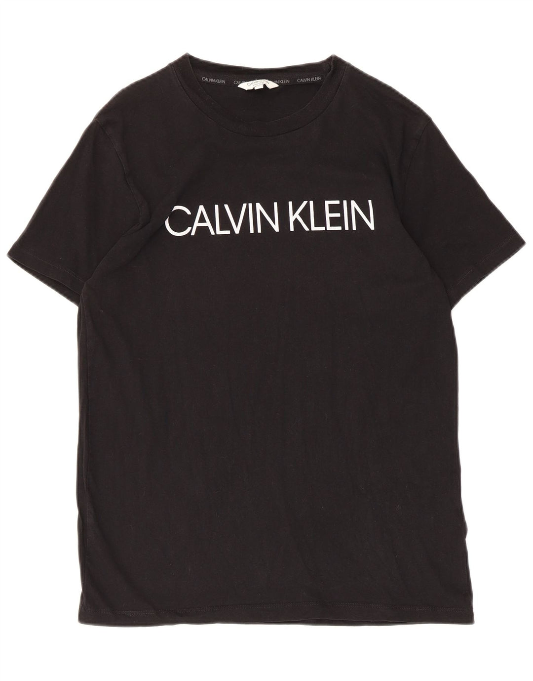 Męski T-shirt z grafiką Calvin Klein, mały, czarny, bawełniany