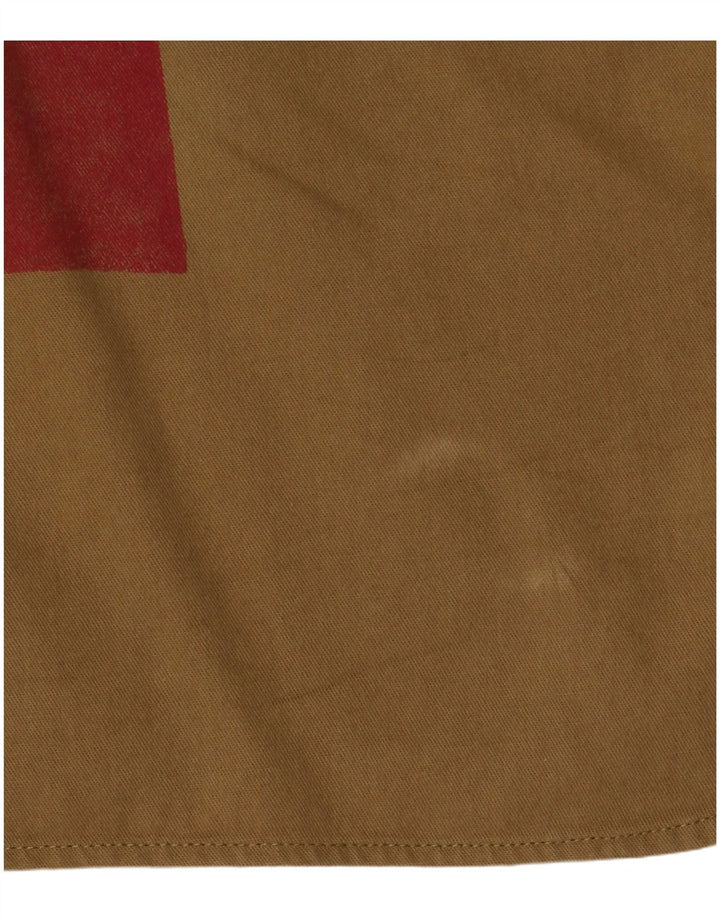 Męska koszula wojskowa bez rękawów w stylu vintage XL, bawełniana w kolorze khaki