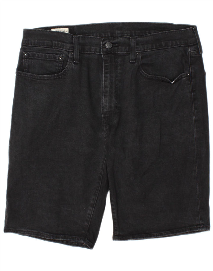 Męskie spodenki jeansowe Levi's 502 W36, duże, czarne, bawełniane