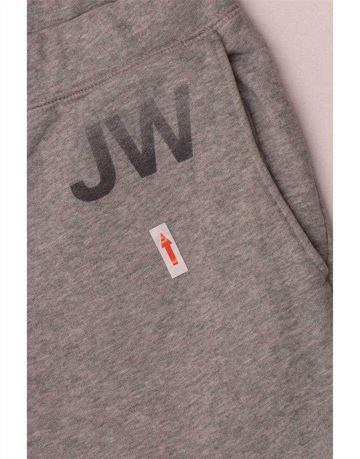 Męskie spodnie dresowe Jack Wills z grafiką, średnioszare, bawełniane