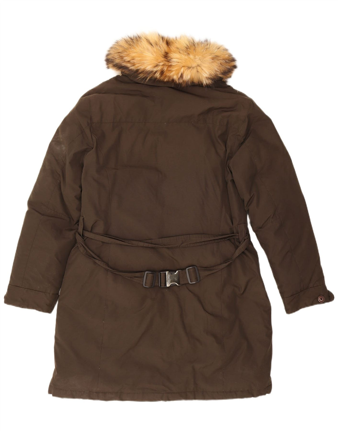 Damski płaszcz puchowy Woolrich UK 20 2XL, bawełna khaki