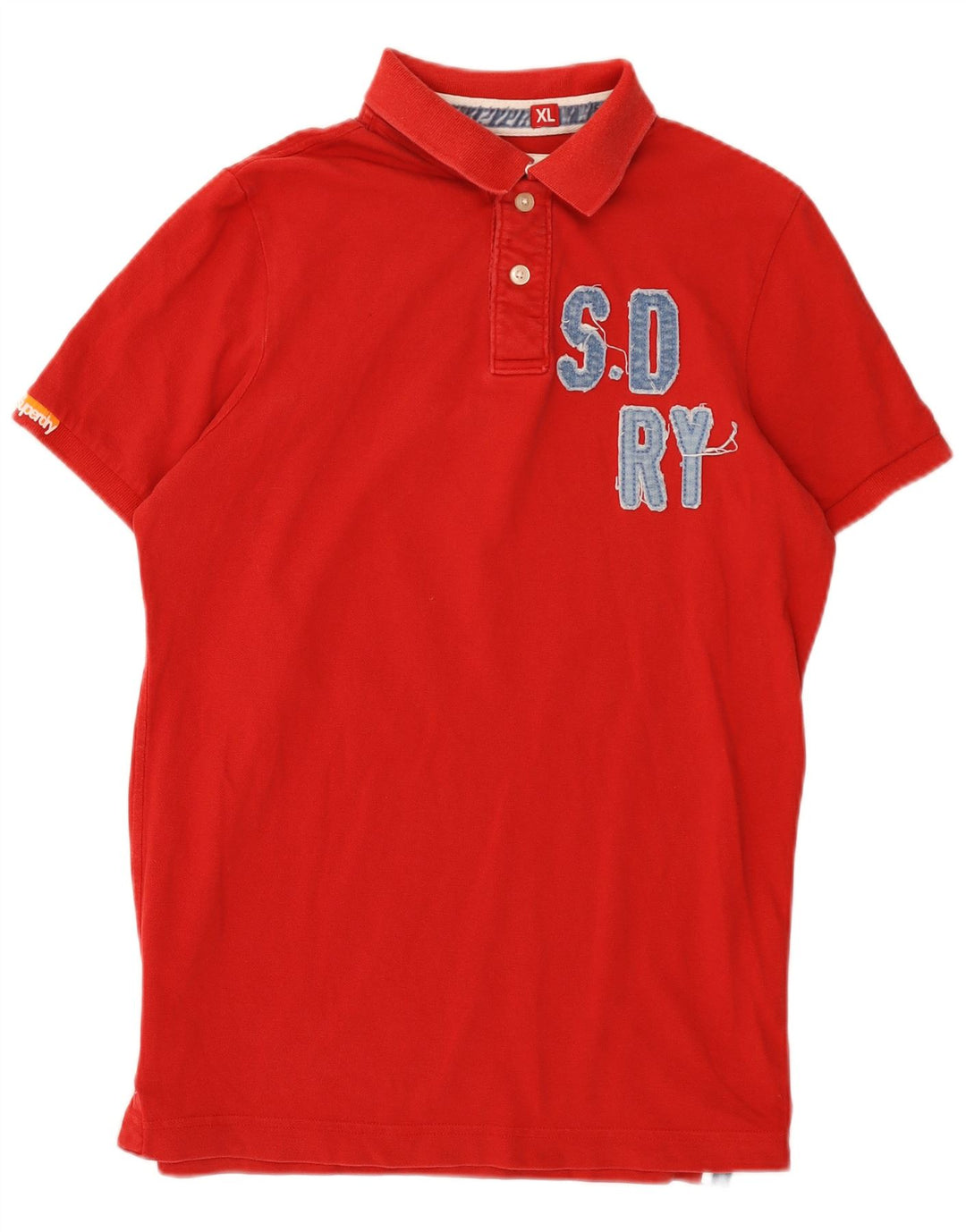 Męska koszulka polo Superdry Graphic XL, czerwona, bawełniana