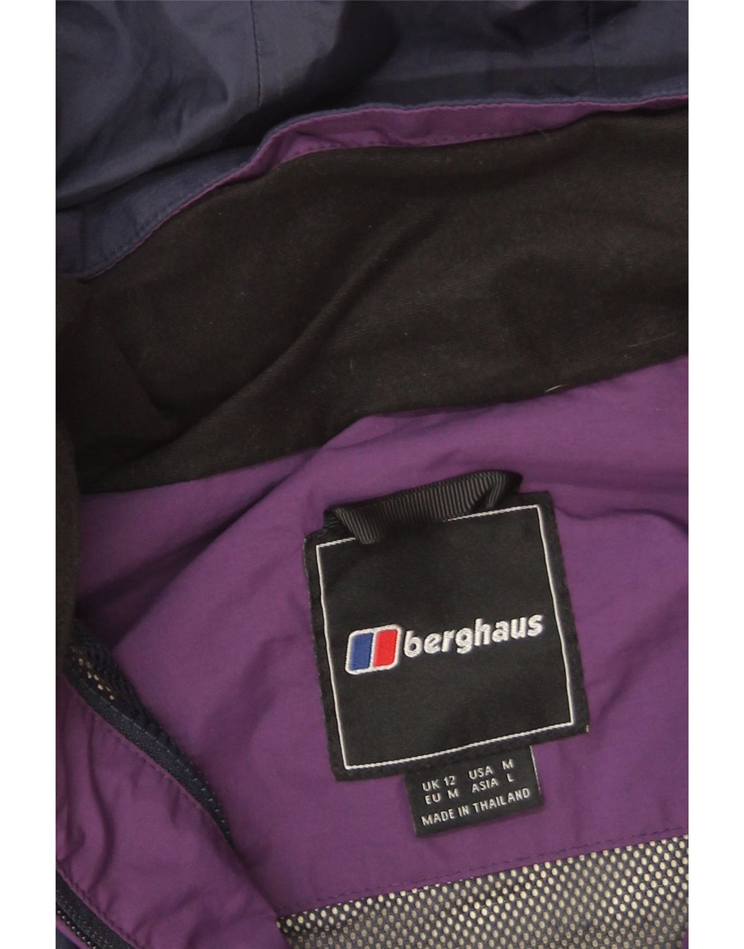 Damska kurtka przeciwdeszczowa z kapturem Gore-Tex Berghaus UK 12, średni granat