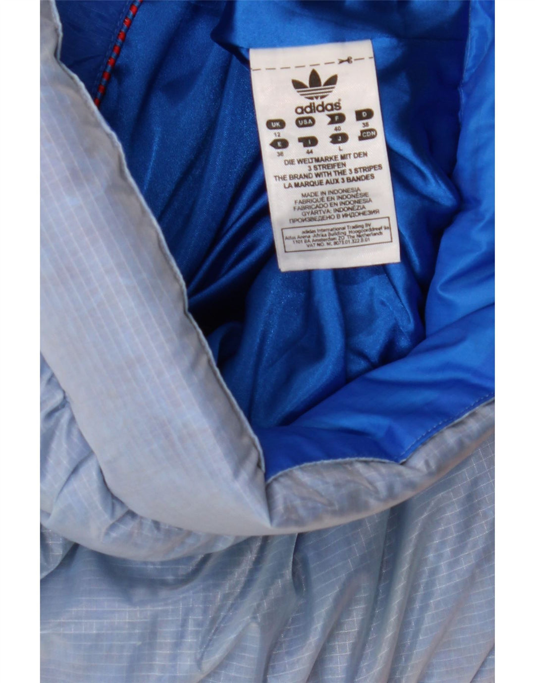 Damska kurtka Adidas Padded Jacket UK 12 Średnioróżowy poliamid z blokami kolorów