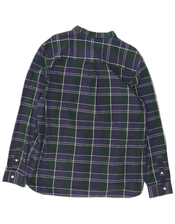 Koszula męska Lyle & Scott 2XL, bawełniana, granatowa w kratkę