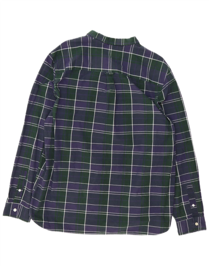 Koszula męska Lyle & Scott 2XL, bawełniana, granatowa w kratkę