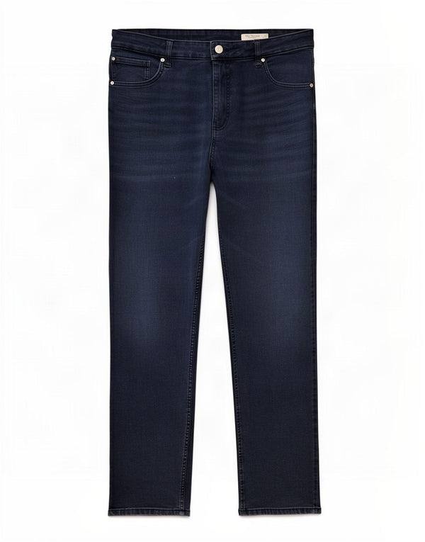 Marks & Spencer Damskie proste dżinsy UK 22 2XL W40 L29 Granatowe