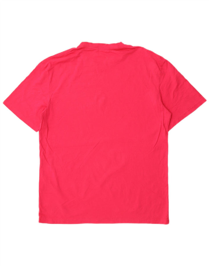 T-shirt męski Jack & Jones, duży, różowy, bawełniany