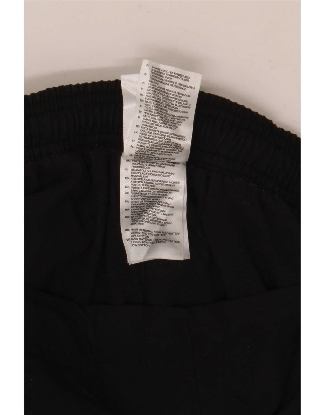 Damskie spodnie dresowe Adidas UK 16, duże, czarne, poliestrowe