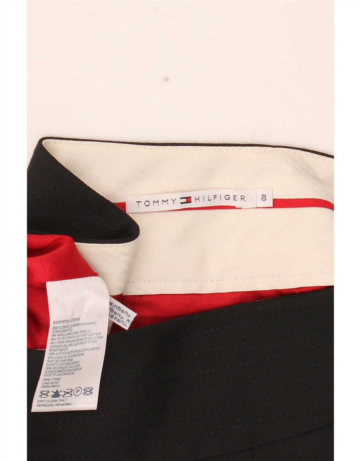 Damska plisowana spódnica Tommy Hilfiger US 8 Medium W32 Czarna wełna