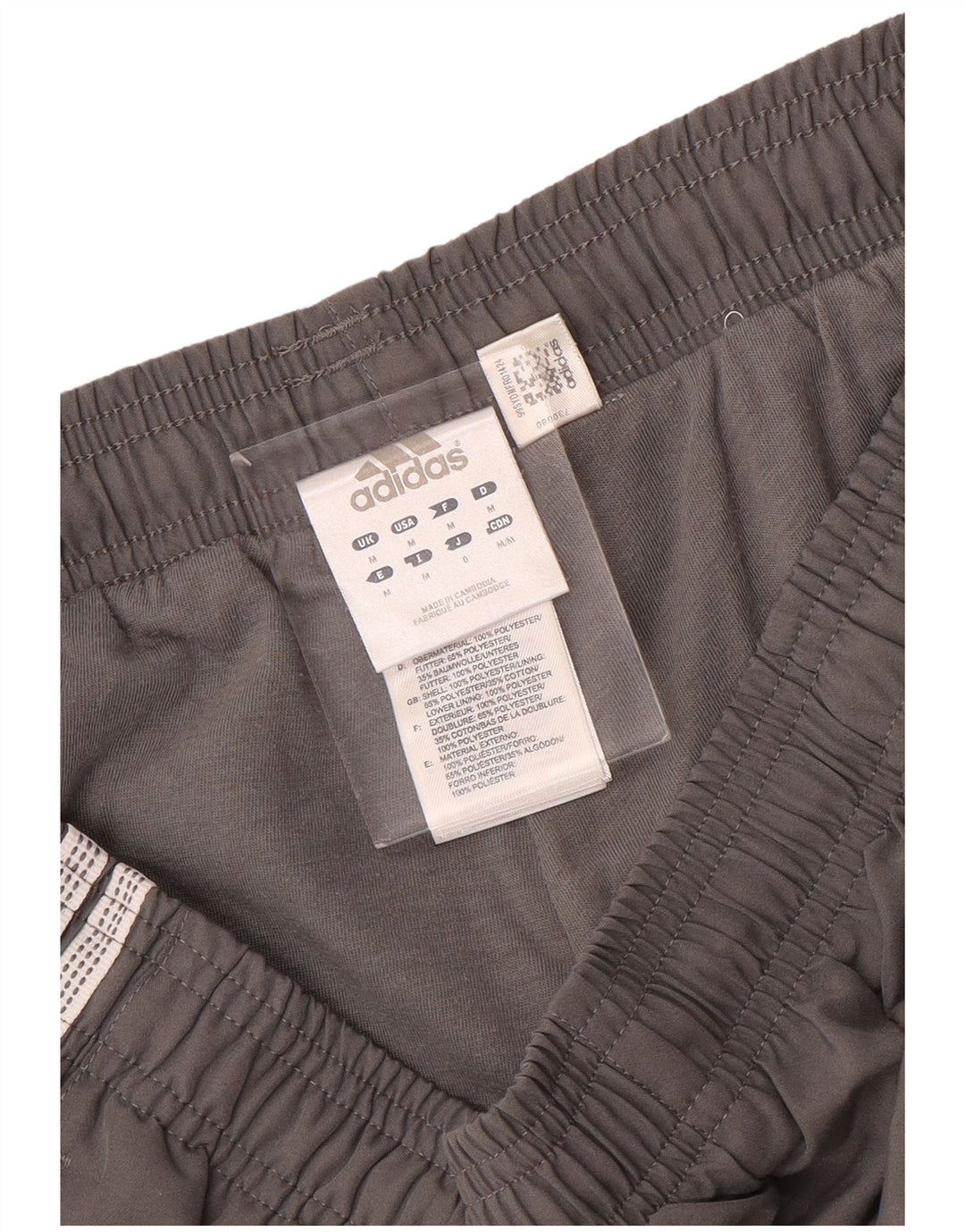 Adidas Męskie spodnie dresowe Joggery Średni szary poliester