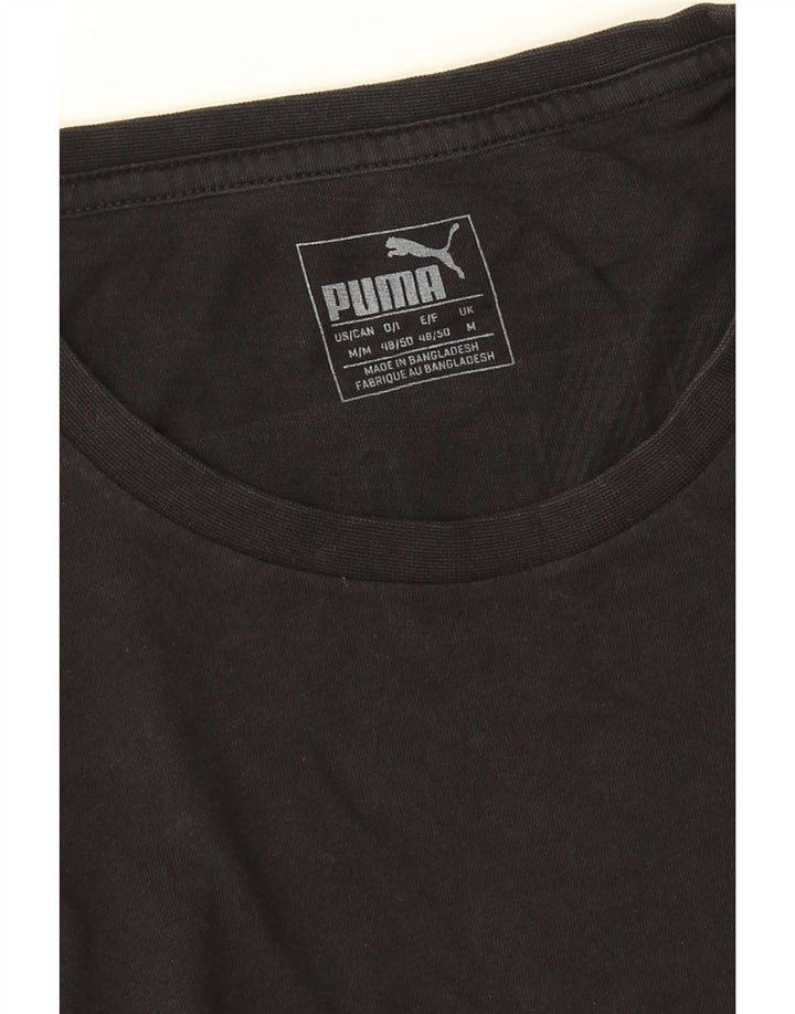 Męski T-shirt Puma z grafiką, średni czarny