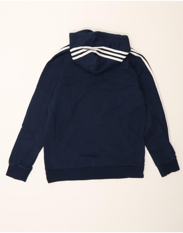 Męski sweter z kapturem ADIDAS, średni granatowy, bawełniany