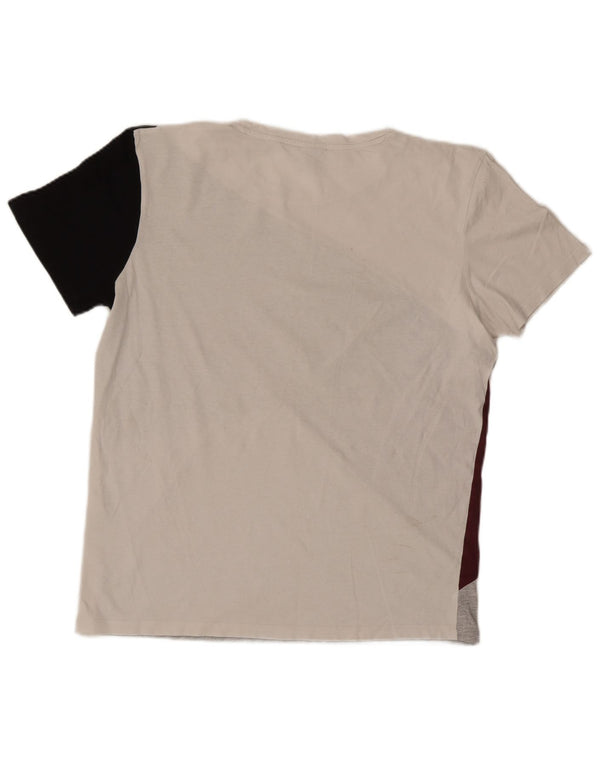 T-shirt męski Jack & Jones Top XL, wielobarwna bawełna z blokami kolorów