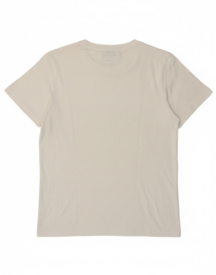 JACK & JONES Mens Graphic T-Shirt Top Large White Cotton
