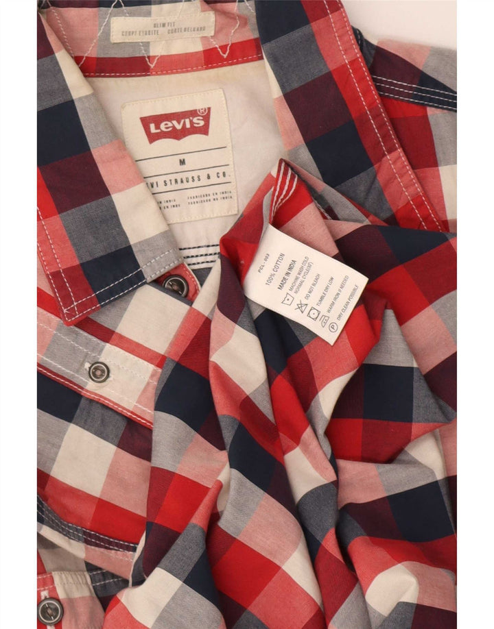 Koszula męska Levi's o dopasowanym kroju, bawełniana w czerwoną kratkę