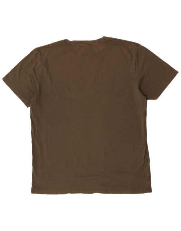Męski T-shirt z grafiką Jack & Jones o regularnym kroju, XL, zielony, bawełniany