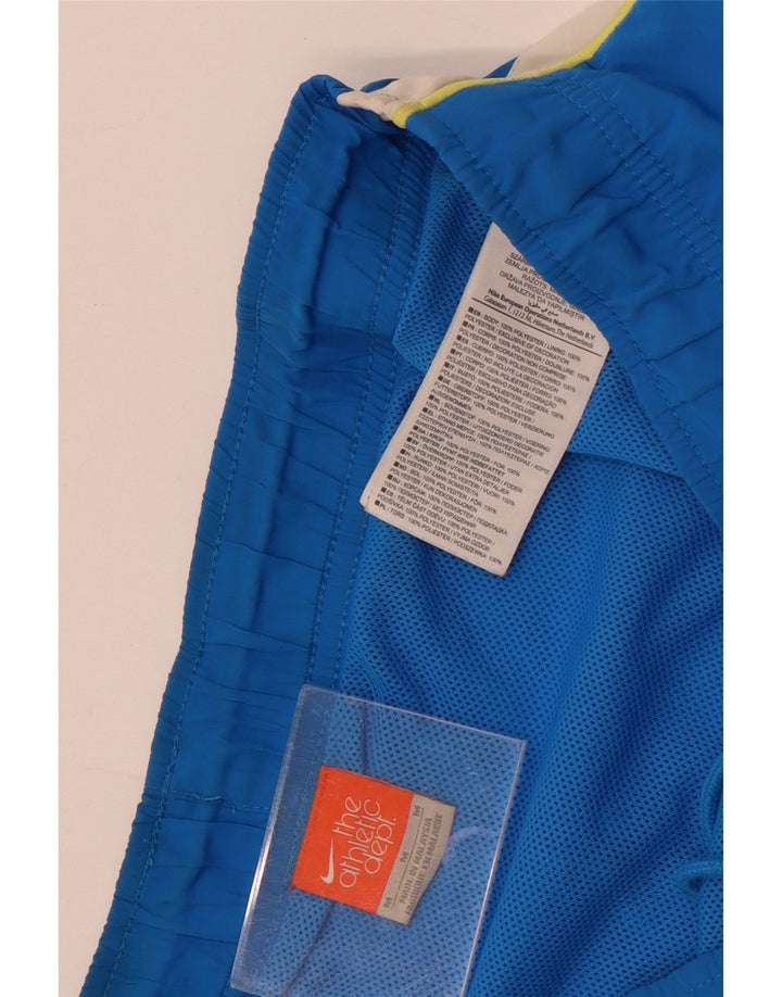 Męskie spodenki kąpielowe Nike, średni niebieski, poliester z blokami kolorów