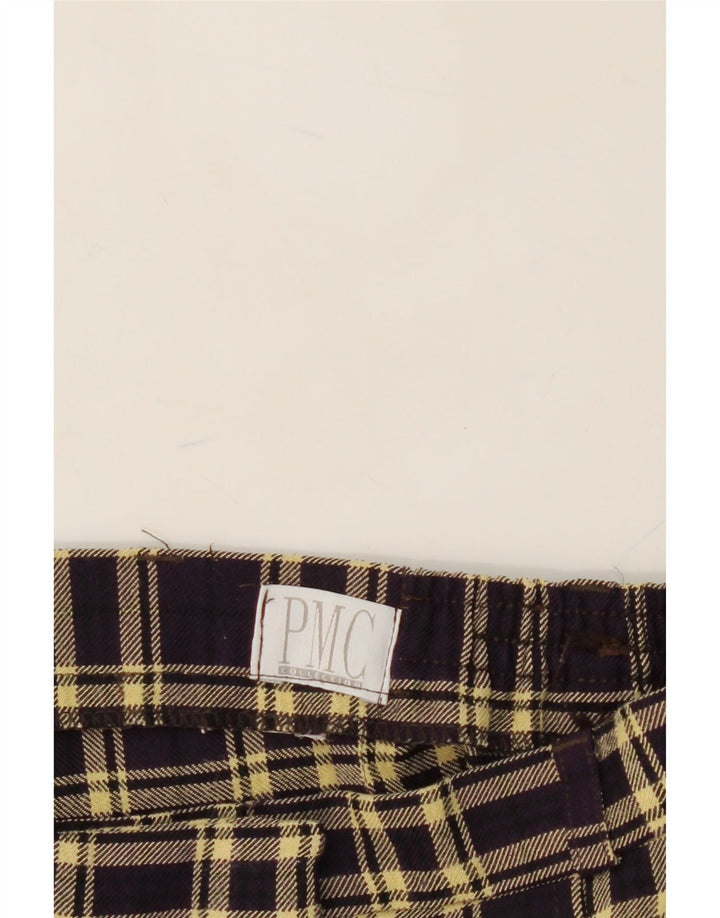 VINTAGE Womens Straight Cropped Trousers W30 L25  Black Check Vintage Vintage and Second-Hand Vintage from Messina Hembry 
