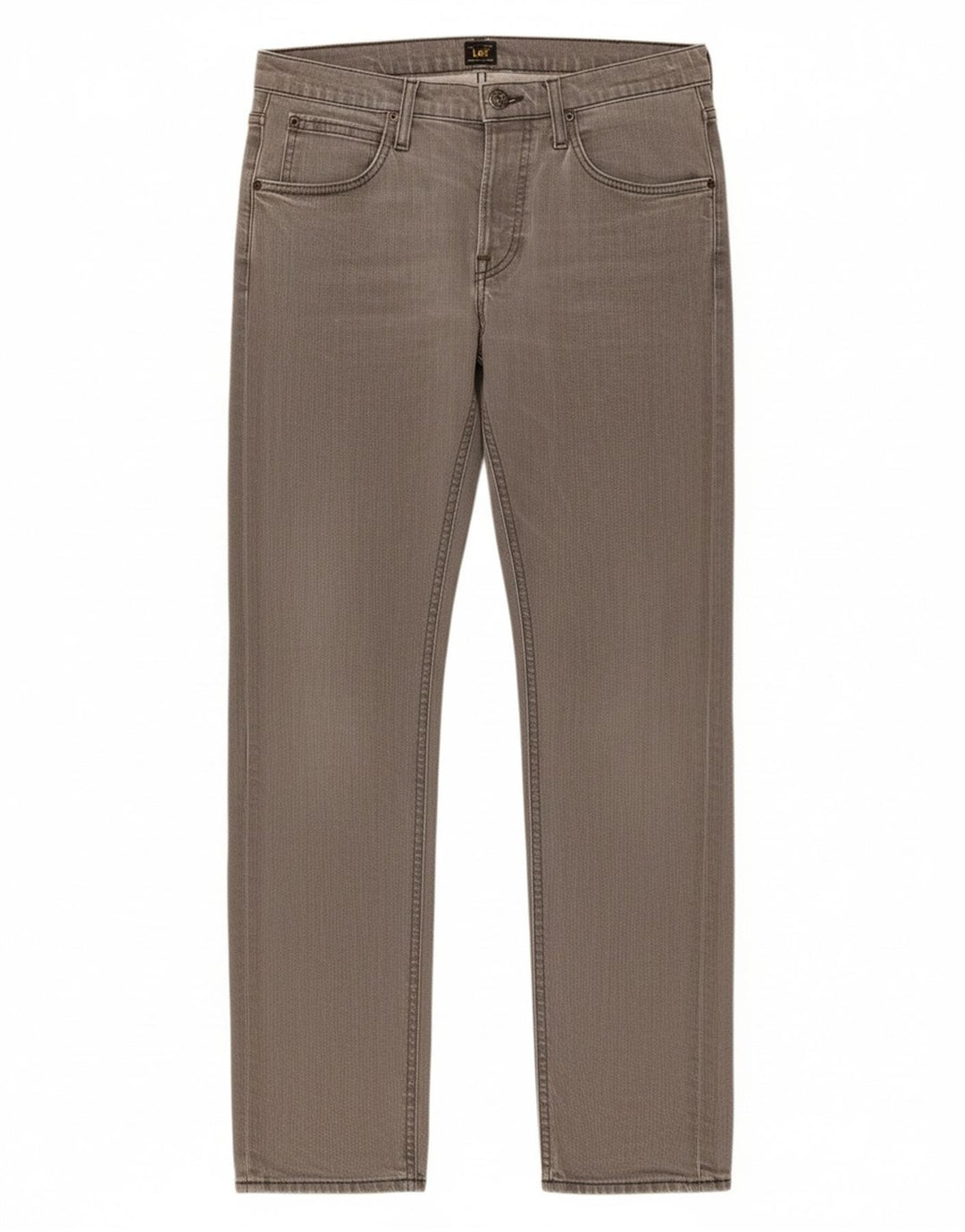 LEE Mens Daren Straight Jeans W30 L30 Grey Cotton