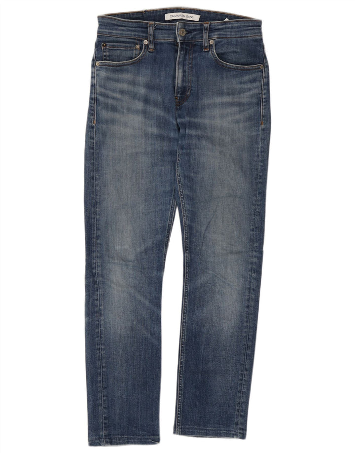 Męskie dżinsy Calvin Klein W28 L27 Niebieskie bawełniane