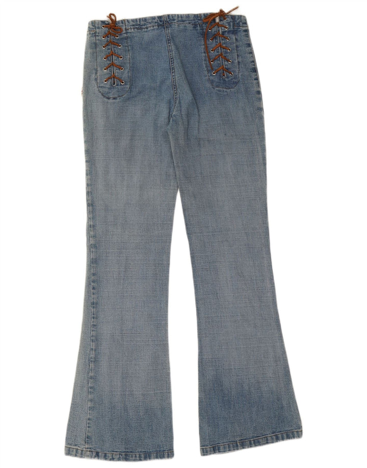 Womens Flared Jeans W30 L30 Blue Cotton