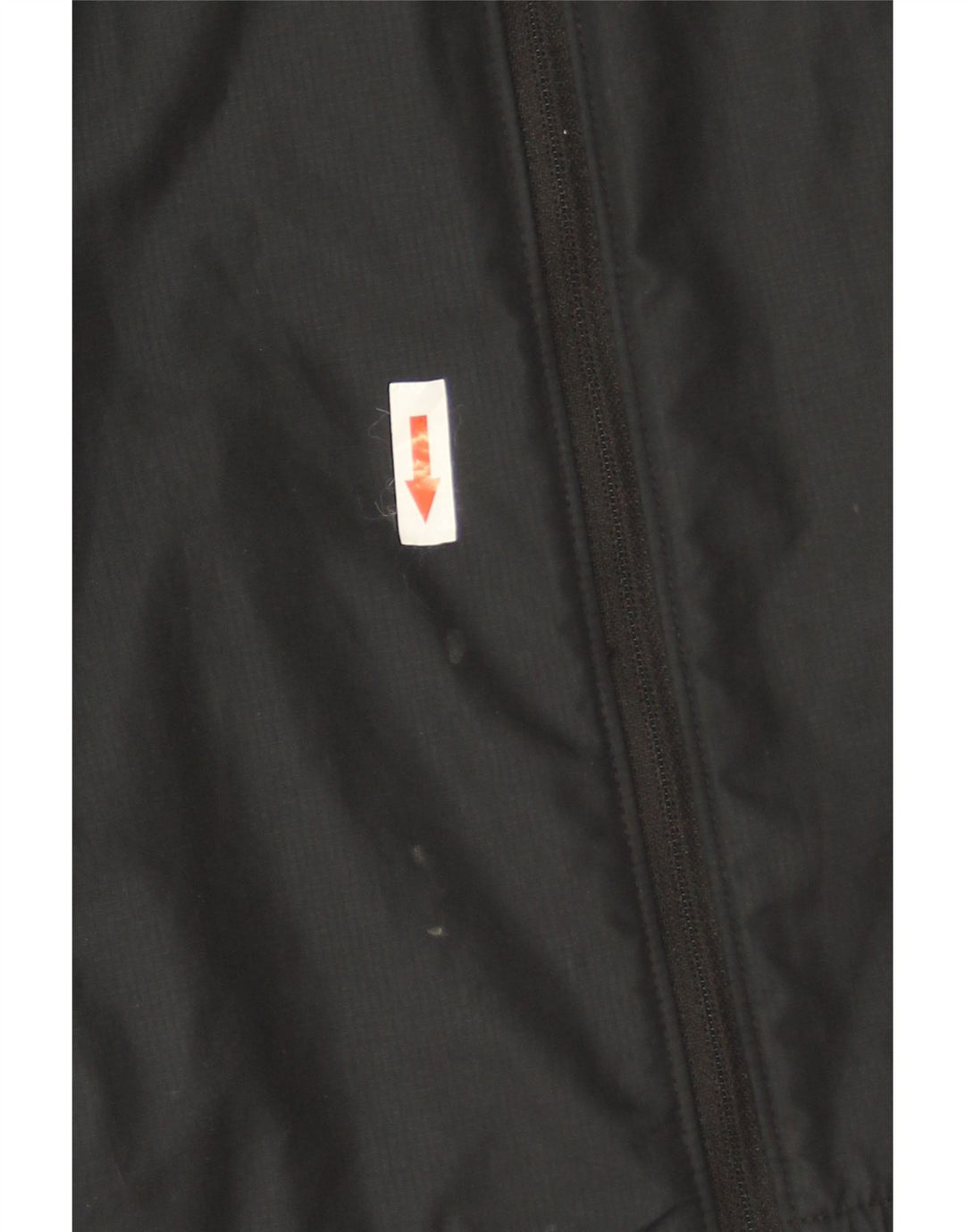 Damska kurtka przeciwdeszczowa z kapturem Nike UK 16, duża, szara, z blokami kolorów, poliestrowa