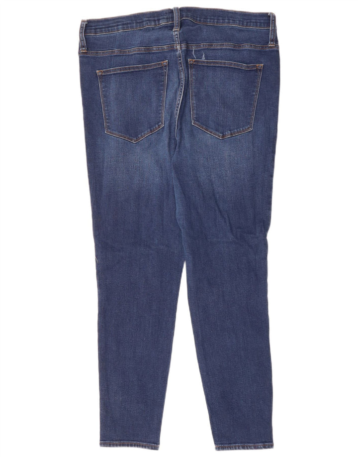 Damskie jeansy skinny J. CREW z wysokim stanem W33 L28 niebieskie