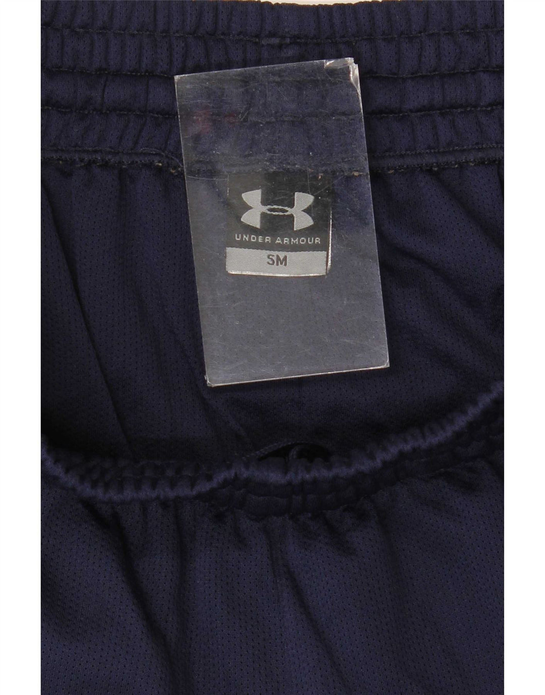 Męskie spodenki sportowe Under Armour, małe, granatowe, z poliestru w blokach kolorów