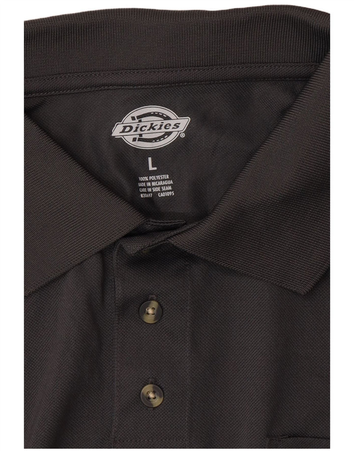Męska koszulka polo DICKIES, duża, szara, z poliestru