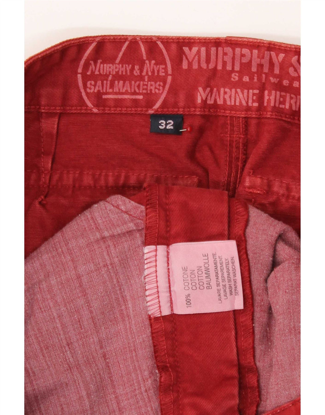 Damska spódniczka mini Murphy & Nye W32, duża, czerwona, bawełniana