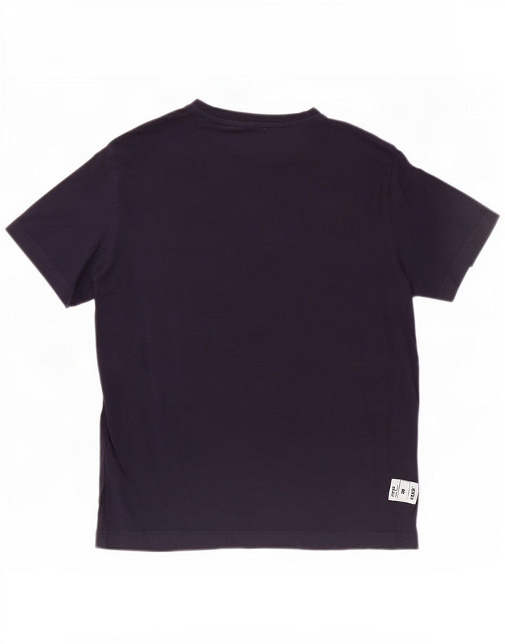 T-shirt męski Gant, średni, granatowy, bawełniany