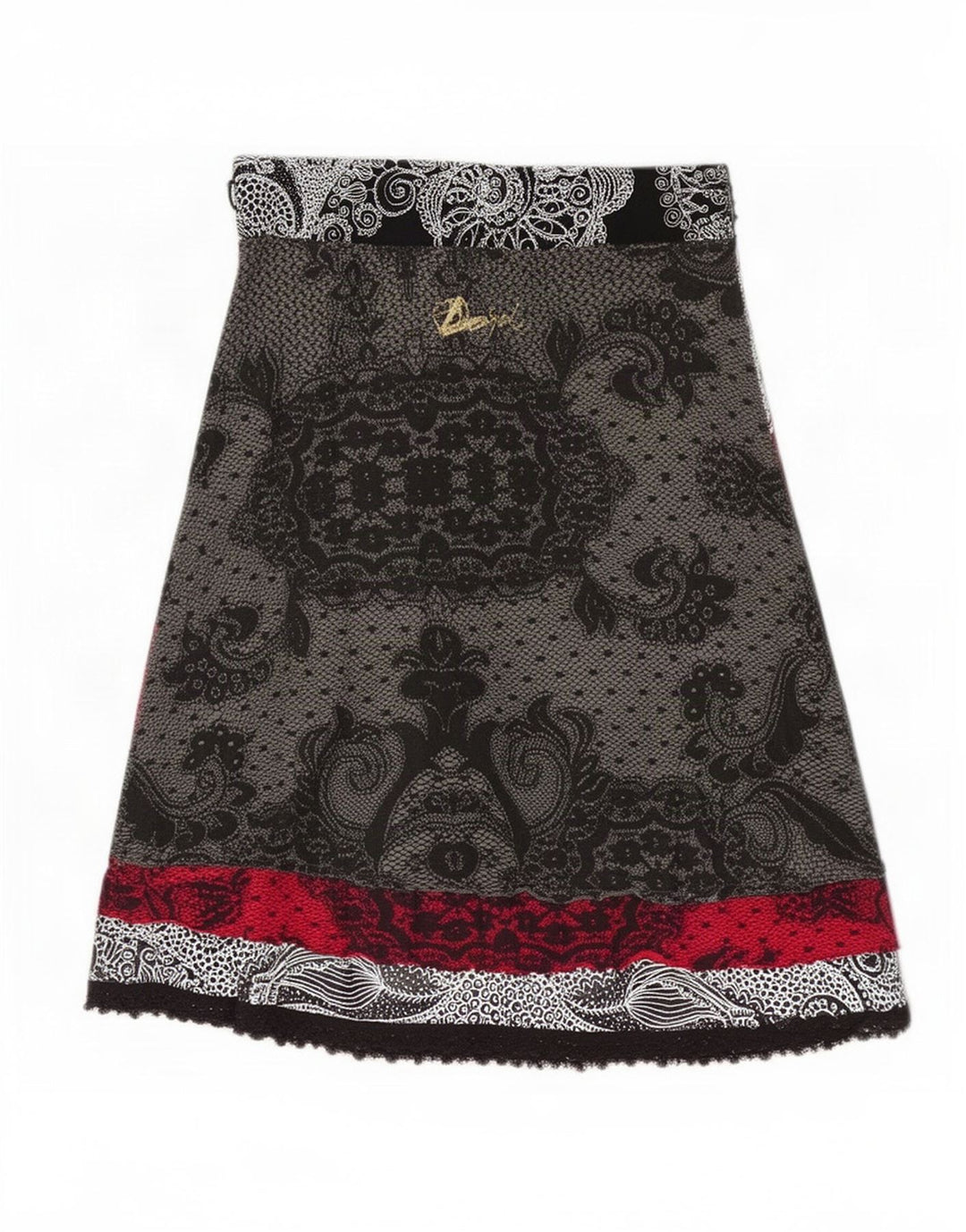 Desigual damska spódnica w kształcie litery A, średnia W28, wielobarwna paisley