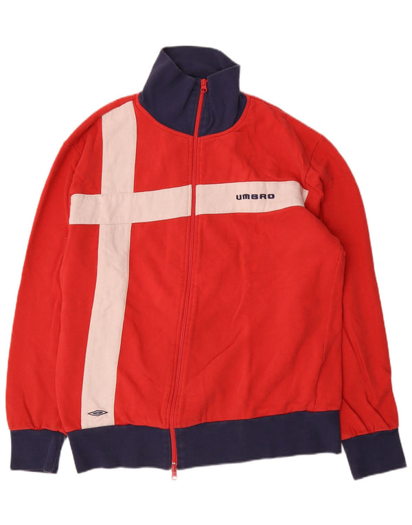 Męska kurtka dresowa Umbro XL, bawełniana w kolorze czerwonym