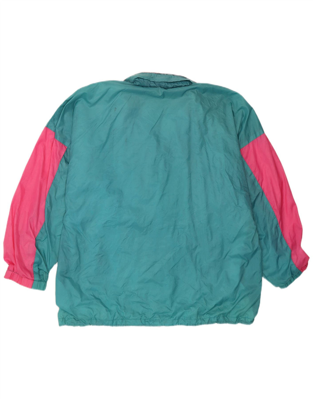 Męska kurtka przeciwdeszczowa PUMA z kapturem UK 42 XL Niebieski nylon z blokami kolorów