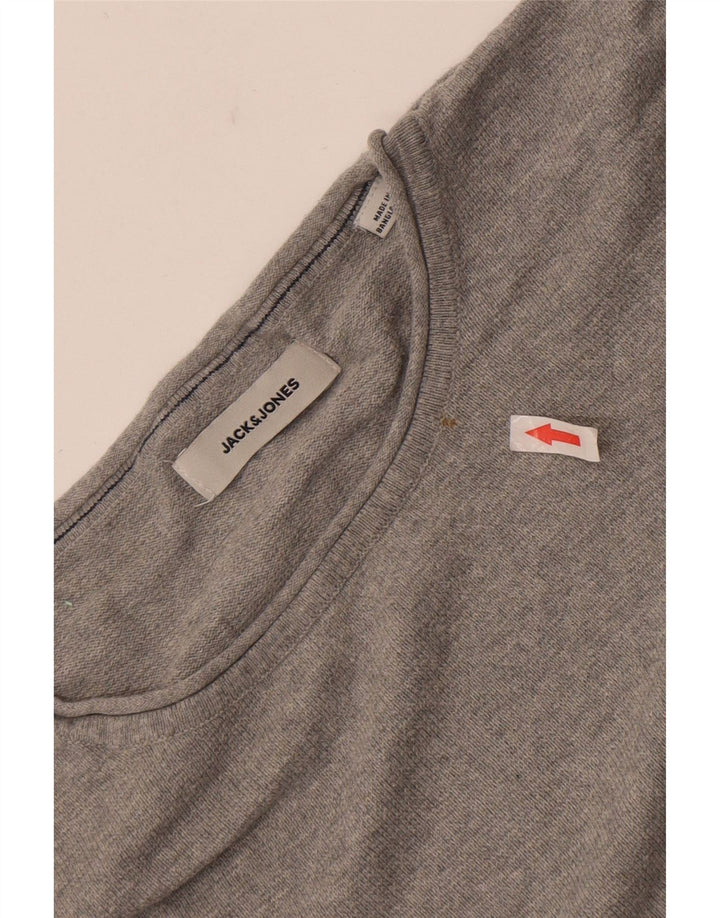 Męski sweter Jack & Jones z okrągłym dekoltem, 2XL, szary