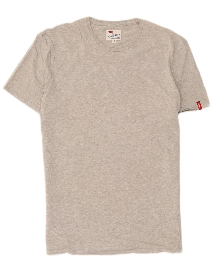 Męska koszulka Levi's Top, mała, szara, nakrapiana bawełna
