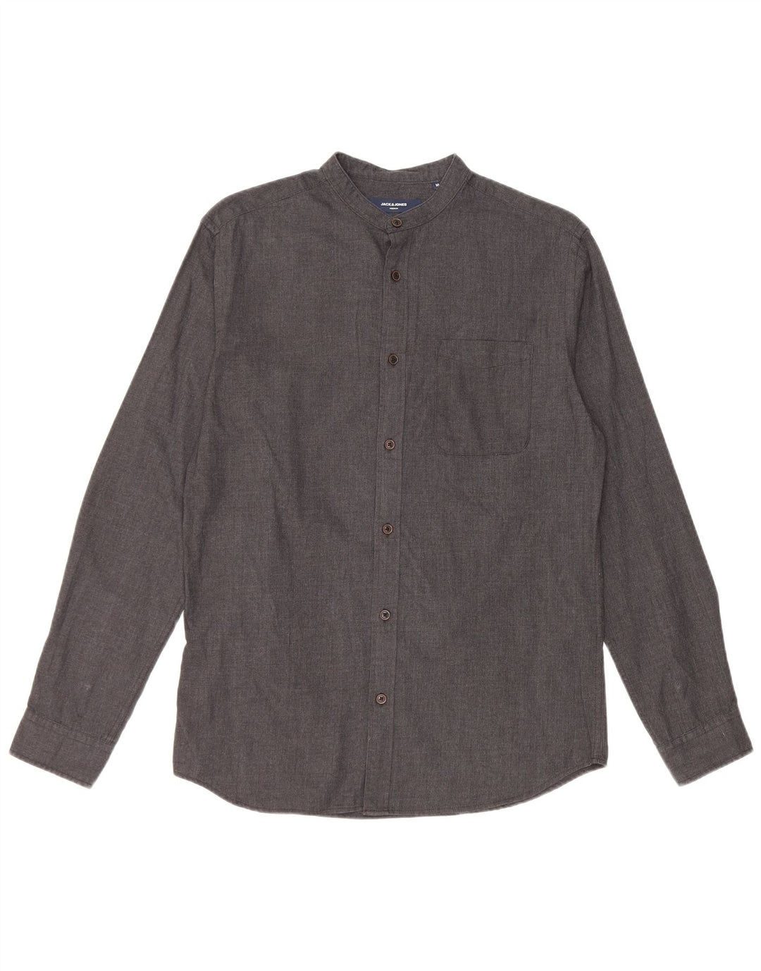 Koszula męska Jack & Jones, średnioszara, bawełniana
