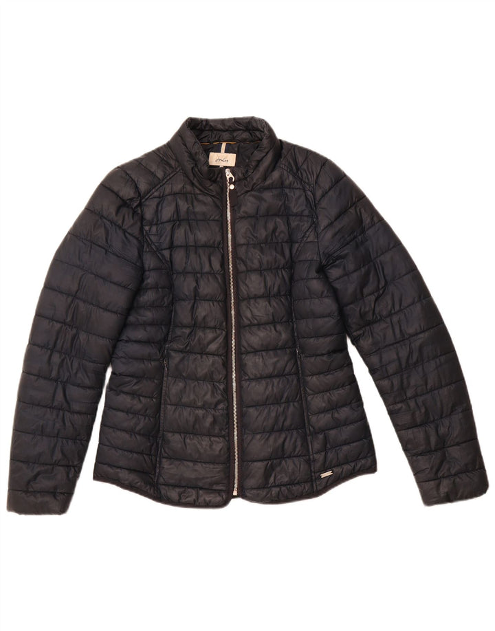 Damska ocieplana kurtka JOULES UK 12, średni czarny poliester