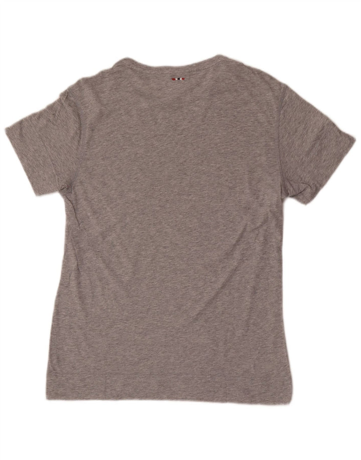 Męski t-shirt geograficzny Napapijri, mały, szary