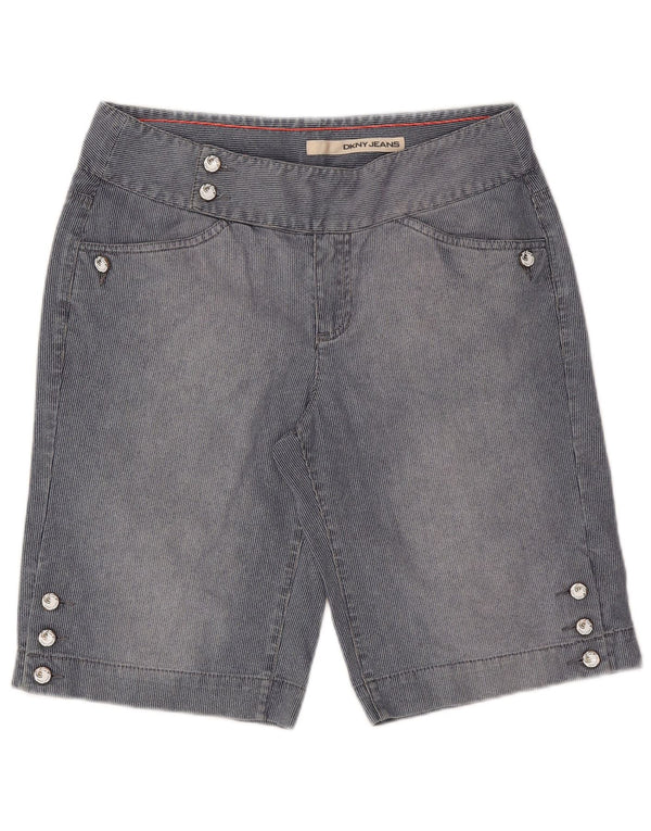 Damskie spodenki codzienne Dkny US 8 Medium W31 Granatowe bawełniane w prążki