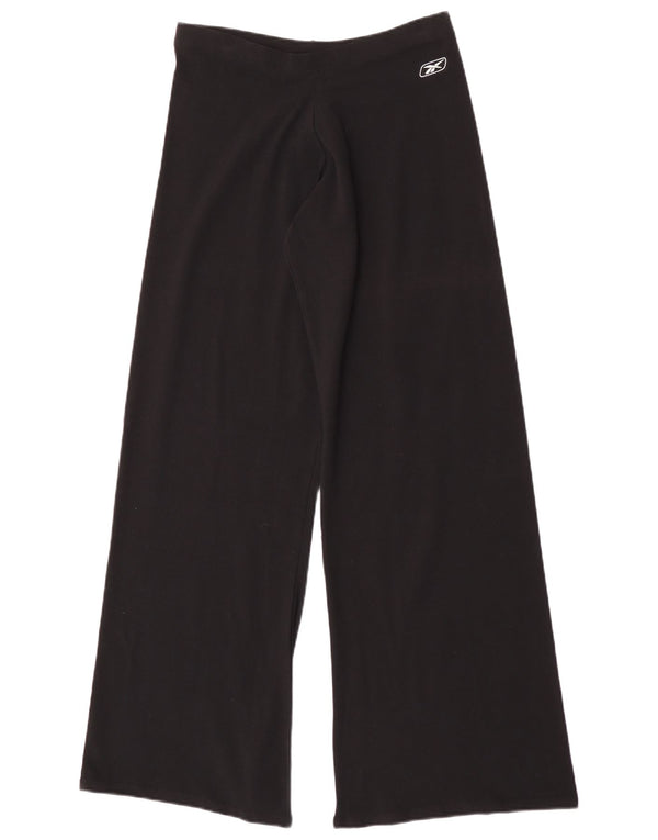 Damskie spodnie dresowe Reebok z szeroką nogawką Joggers UK 14, duże, czarne, bawełniane