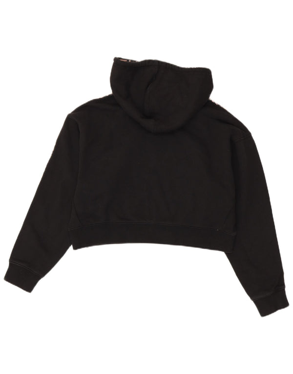 Damska bluza z kapturem Adidas Crop Oversized UK 10 Mały czarny nadruk zwierzęcy