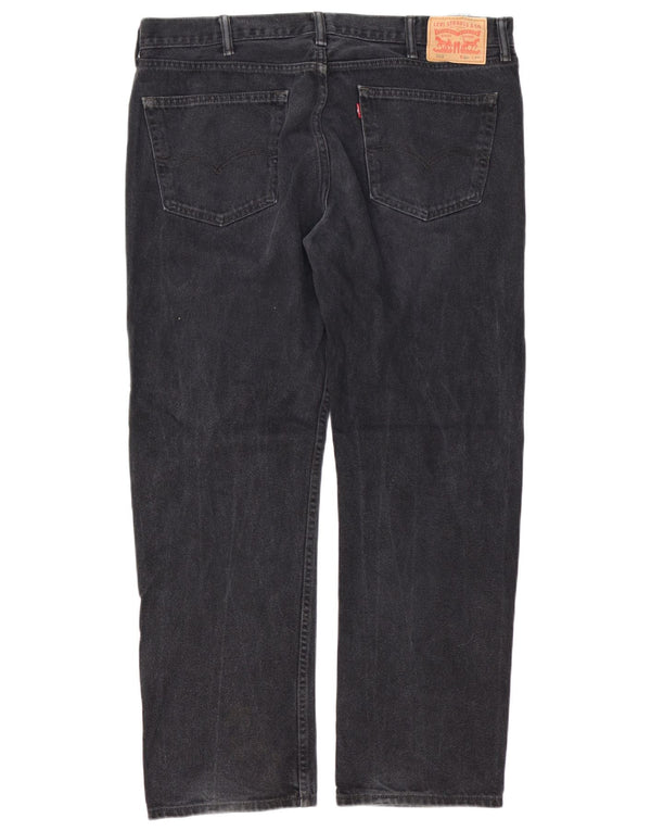 Męskie jeansy LEVI'S 505 Straight W40 L32 Czarne bawełniane