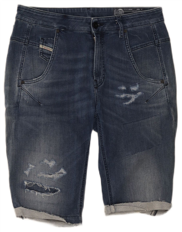 Damskie spodenki jeansowe Diesel w trudnej sytuacji W27, małe, niebieskie, bawełniane