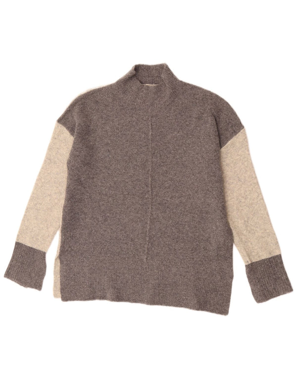 Marks & Spencer Damski sweter z golfem UK 14, średni szary