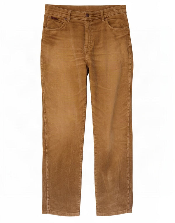 Męskie spodnie sztruksowe Wrangler Texas Stretch Straight W34 L33 Beżowa bawełna