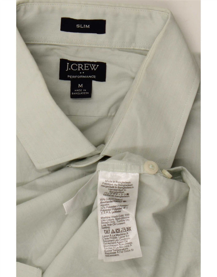 J. Koszula męska Crew Slim Fit, średnia zielona bawełna