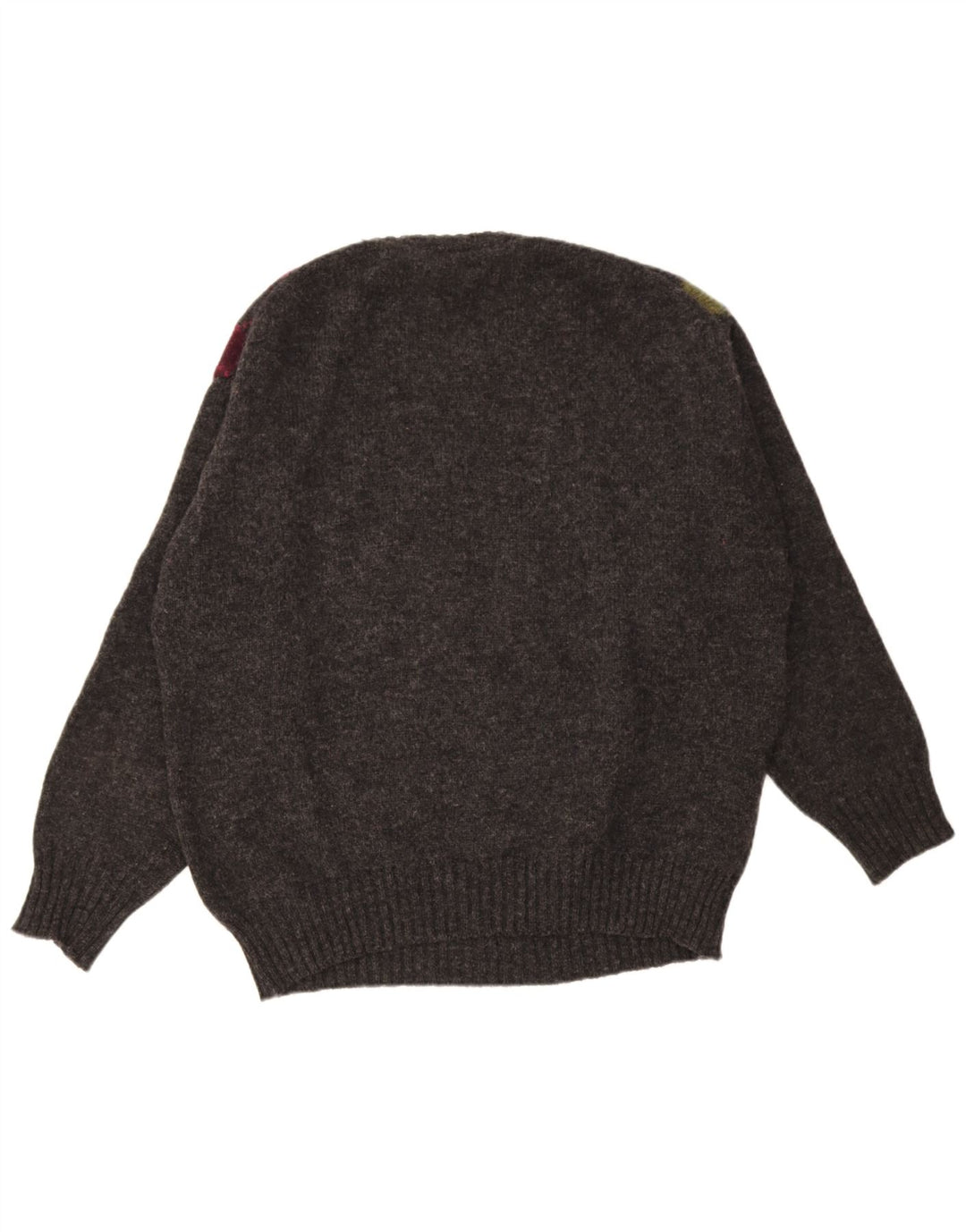 Męski sweter z okrągłym dekoltem Rifle XL Szary Argyle/Diamentowa wełna