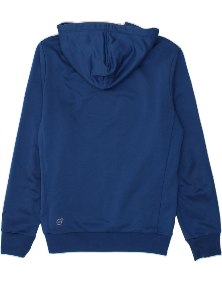 PUMA Mens Graphic Hoodie Jumper Small Blue Polyester Vintage Puma and Second-Hand Puma from Messina Hembry 
